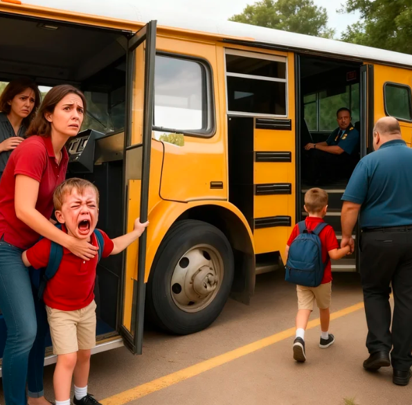UMIIYAK NA TUMANGGI NA SUMAKAY NG SCHOOL BUS ANG BATANG LALAKI!