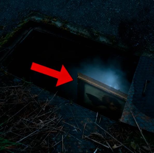 Un uomo impegnato nella riparazione di una strada ha scoperto una stanza segreta e ciò che ha trovato al suo interno lo ha spinto a chiamare la polizia.