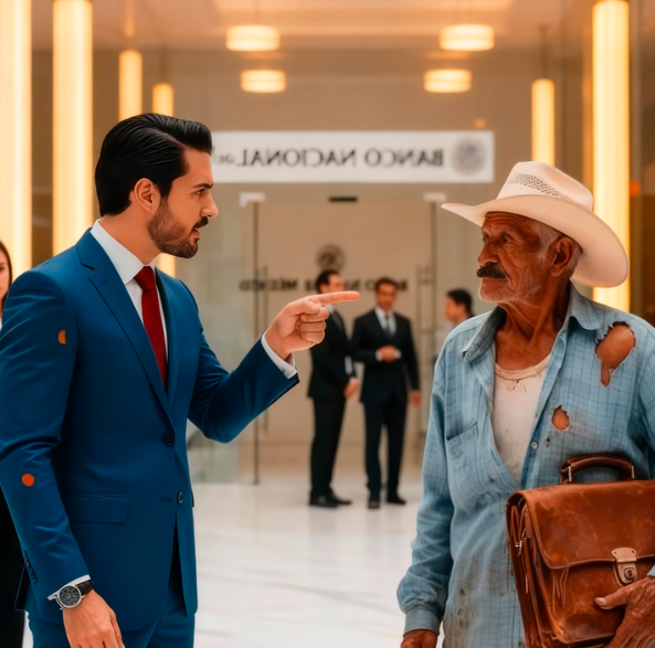 “FUORI DI QUI!” — Il banchiere umiliò l’anziano… Ma la verità lo lasciò senza parole.