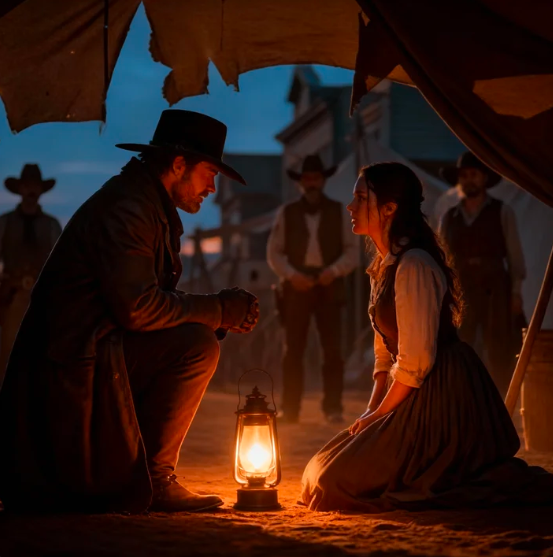 **“Per favore, portami con te… posso cucinare e avere figli per te”, sussurrò al cowboy solitario 🤍✨**