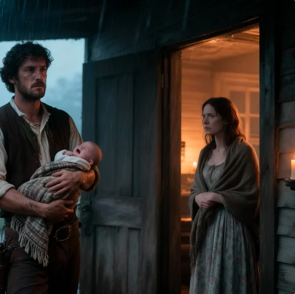 Entrò dalla sua porta sotto la pioggia, portando un bambino in braccio, e disse: “Questo non è tuo figlio, ma ha bisogno di te”.