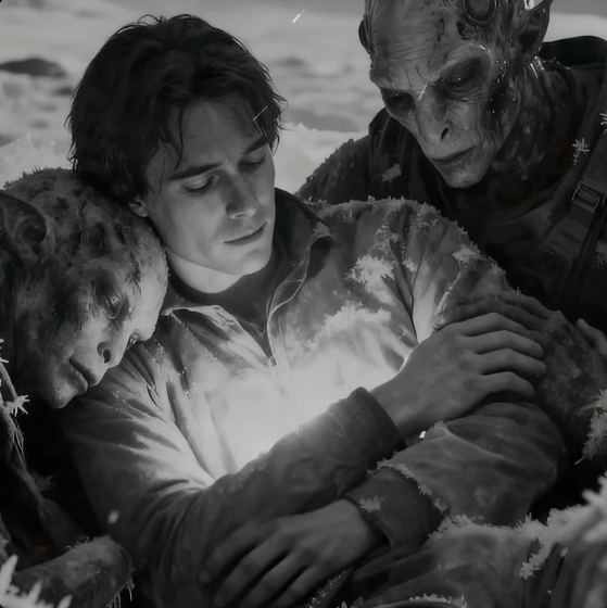 L’esperimento sul ghiaccio ha privato tutti della loro protezione dal calore: il fuoco artificiale è stato creato utilizzando ghiaccio, attrito e una visiera rotta.