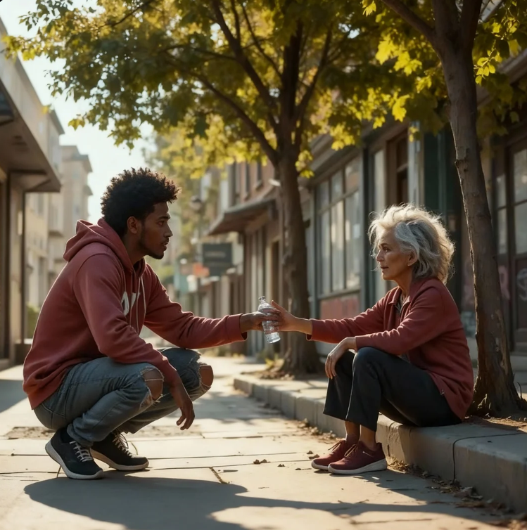 Tutti ignorarono la vecchia smarrita finché un’adolescente nera non le prese la mano. Era una miliardaria.