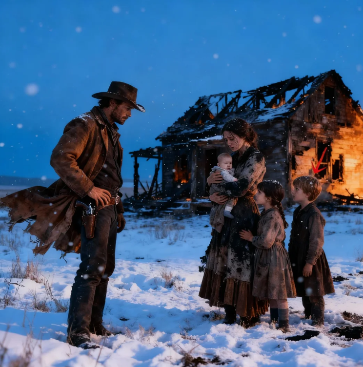 “Papà… Possiamo portarli a casa?” – Il cowboy non se la sentì di andarsene.