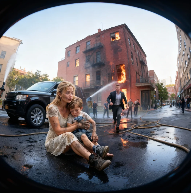 Una donna senza fissa dimora ha salvato un bambino da un incendio: pochi minuti dopo, un CEO milionario è arrivato a cercarla…