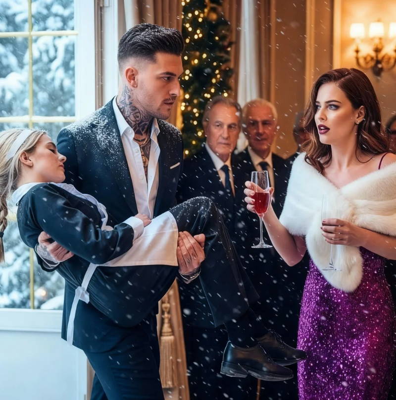 Il boss mafioso ha scoperto che la sua cameriera stava congelando durante la cena di Natale e si è infuriato quando…