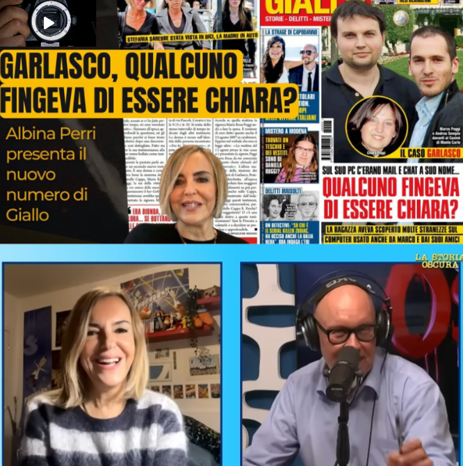 NOTIZIA: 29 GENNAIO 2026: Analisi del caso di Albina Perri: Garlasco, qualcuno si stava spacciando per Chiara? Albina Perri spiega il caso del cast di Paola Cappa..