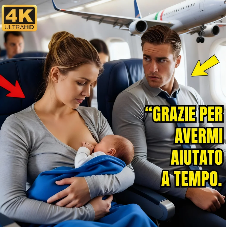 Il bambino del padre single piangeva incessantemente sull’aereo, finché una madre single non ha fatto l’impensabile.