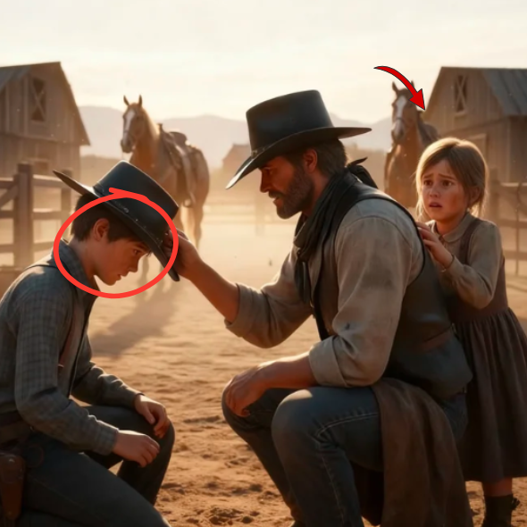 “Per favore… Per favore, nascondete mia sorella”, implorò. Il cowboy non scappò; si alzò per combattere.