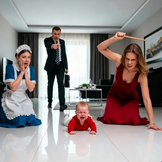 La cameriera la implorò di smetterla, ma ciò che la fidanzata del milionario fece al bambino stupì tutti.