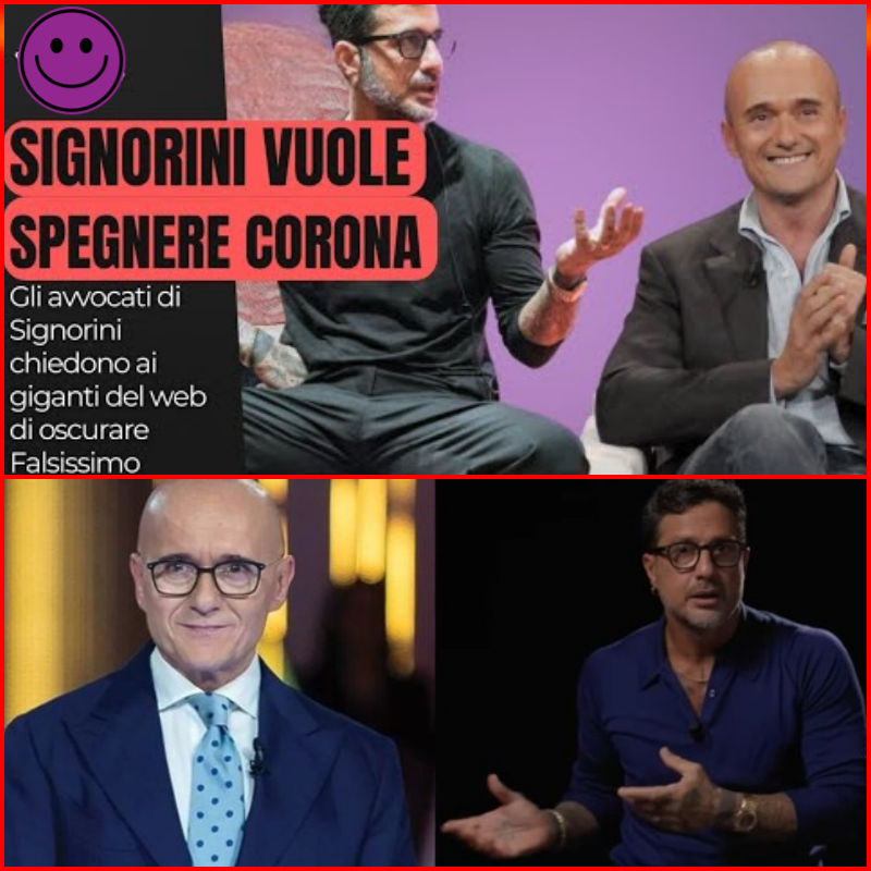🔴 Guerra legale online: “Spegnete Corona!”, dicono i legali di Signorini a Google e Meta. Nel mirino Falsissimo, tra richieste di oscuramento, polemiche virali e un precedente che potrebbe cambiare le regole del web italiano.