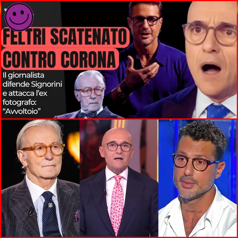 Signorini Gate: Vittorio Feltri scatenato contro Corona – “L’avvoltoio deve smettere di averla vinta”. Parole forti che incendiano il web, fan divisi tra indignazione e curiosità, mentre Mediaset resta al centro del ciclone mediatico.