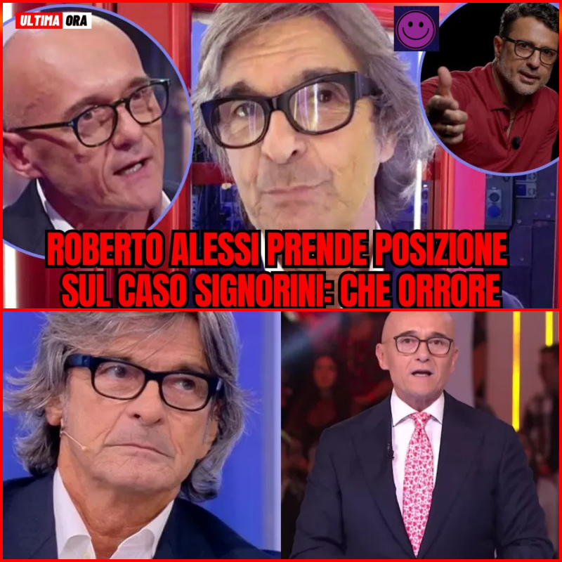 “Che orrore”: Roberto Alessi prende posizione sul Caso Signorini e fa tremare la televisione italiana, tra accuse morali, shock mediatico, reazioni infuocate del pubblico e un clima sempre più teso che divide opinionisti, fan e addetti ai lavori