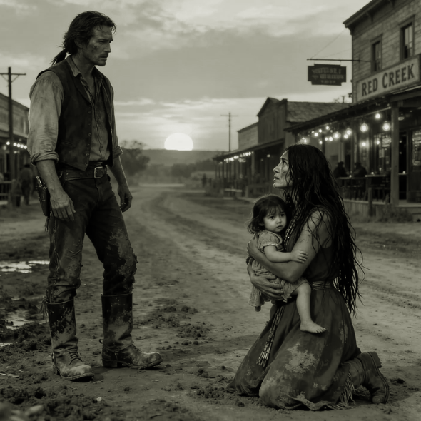 “Per favore, concedimi una notte, mia figlia sta morendo di fame”, disse la vecchia donna Apache, ma il cowboy non lo fece.
