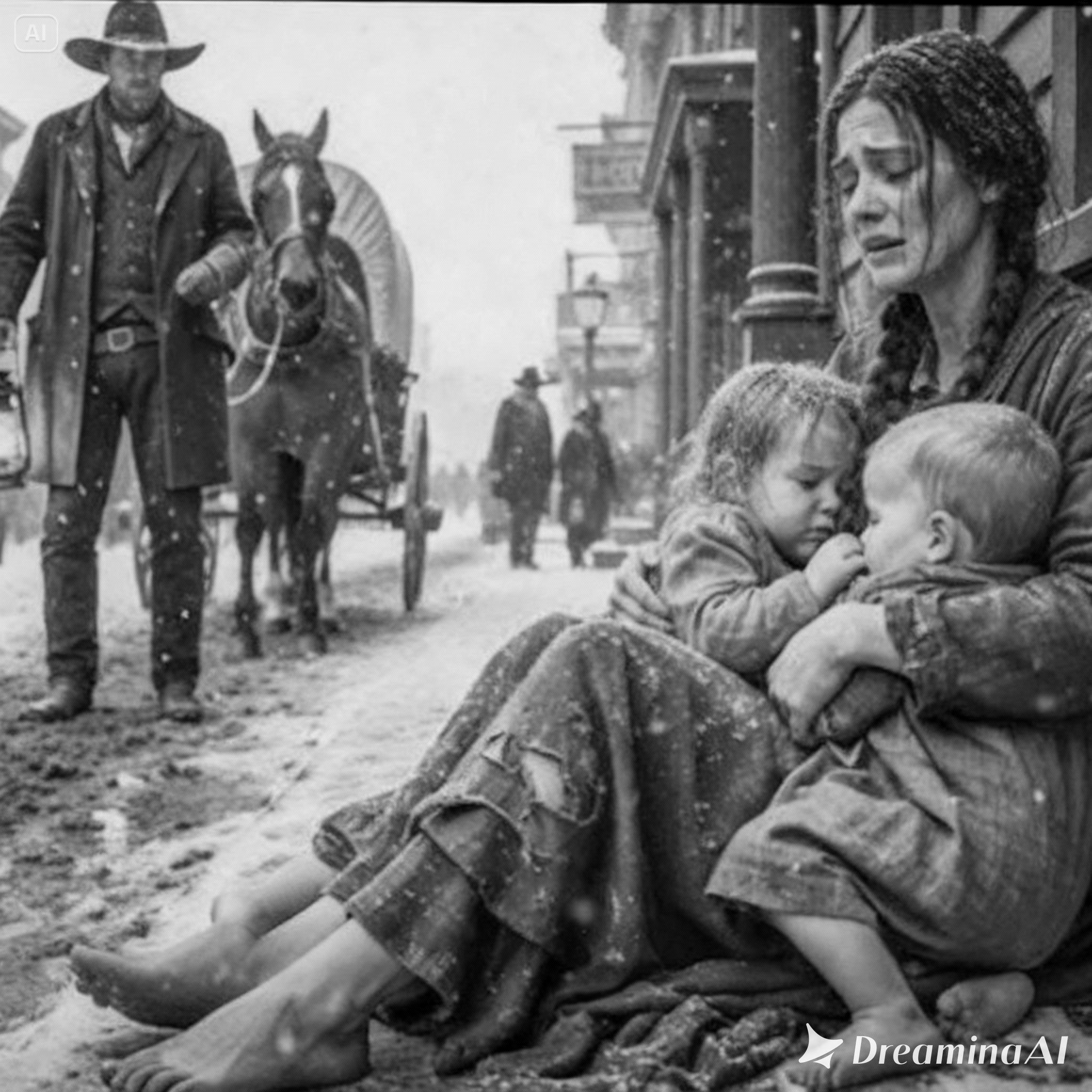 “Dimmi cosa posso fare!” urlò, finché il cowboy non disse: “Venite tutti con me”.