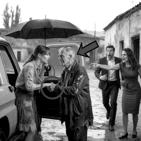 Una cameriera aiuta un anziano a farsi cacciare di casa sotto una pioggia battente; 48 ore dopo, un milionario la chiama.