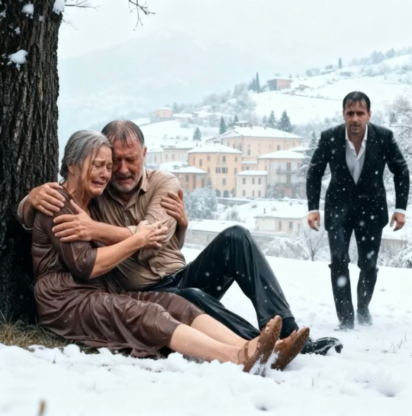 💔 Un milionario apparve all’improvviso e trovò i suoi genitori sotto la pioggia. Il suo gesto lasciò tutti sbalorditi.