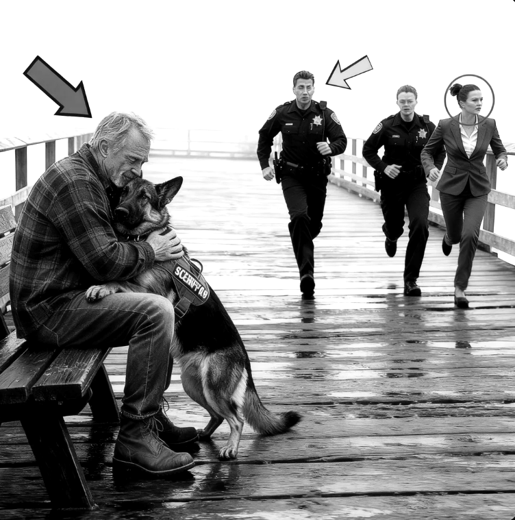 La polizia ha ordinato a un cane poliziotto di attaccare un anziano veterano, ma la reazione del cane ha cambiato tutto!
