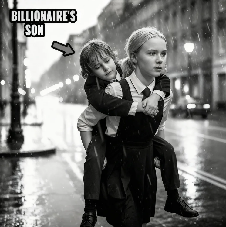 La figlia della domestica aiutò un bambino smarrito che stava congelando sotto la pioggia, ignaro del fatto che fosse il figlio di un miliardario.