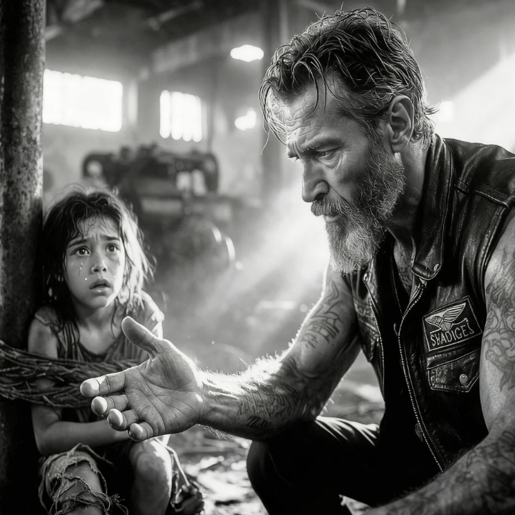 Un membro della banda degli Hell’s Angels ha sentito delle deboli grida e il suo intervento successivo ha salvato la vita di una bambina.