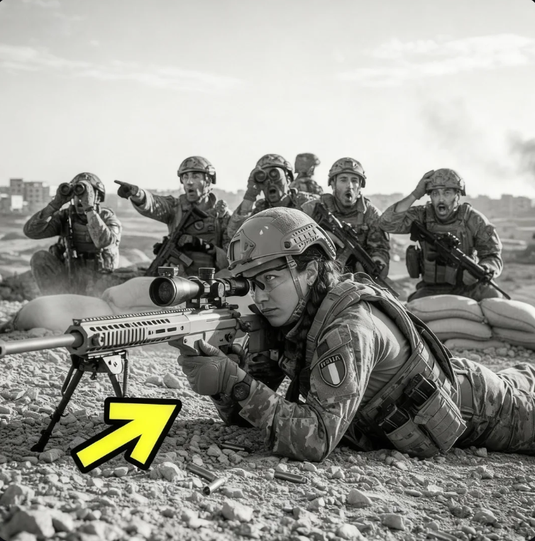 I cecchini dissero: “Impossibile” e poi assistettero al risultato senza vederla premere il grilletto.