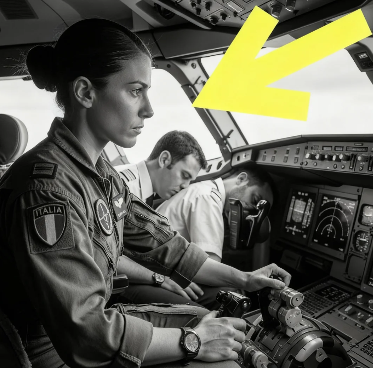 Stava dormendo nel posto 8A quando il capitano gli chiese se a bordo ci fossero piloti da caccia.