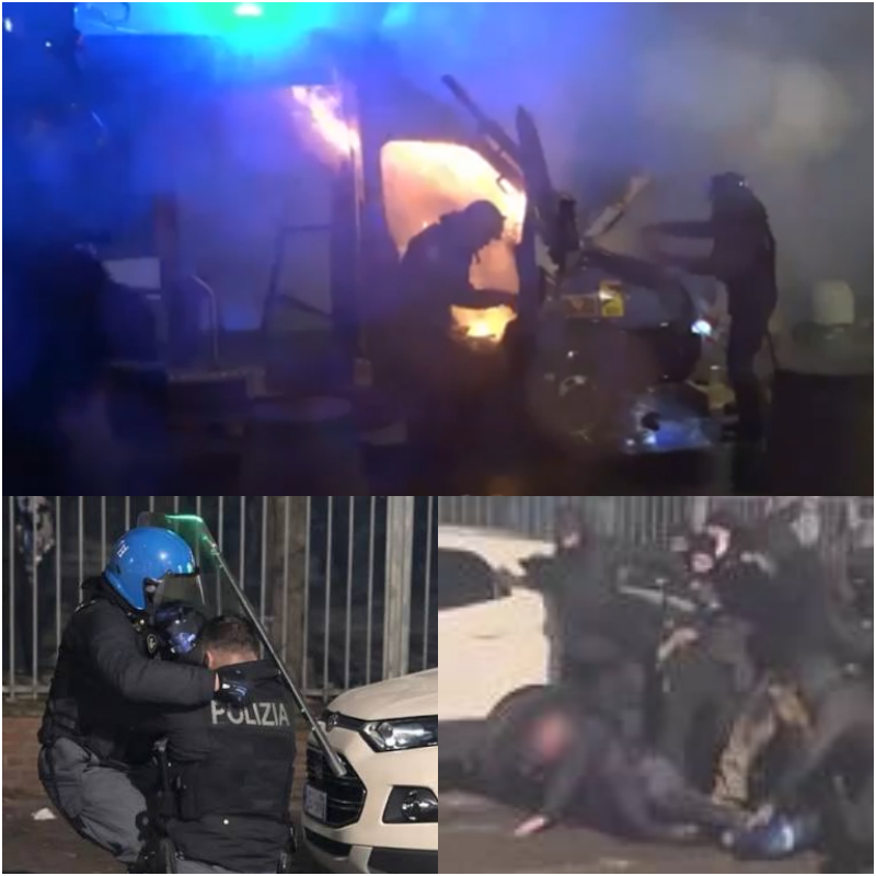 Guerra urbana durante il corteo per Askatasuna: la città ferita, lo Stato sotto attacco e l’Italia che si interroga