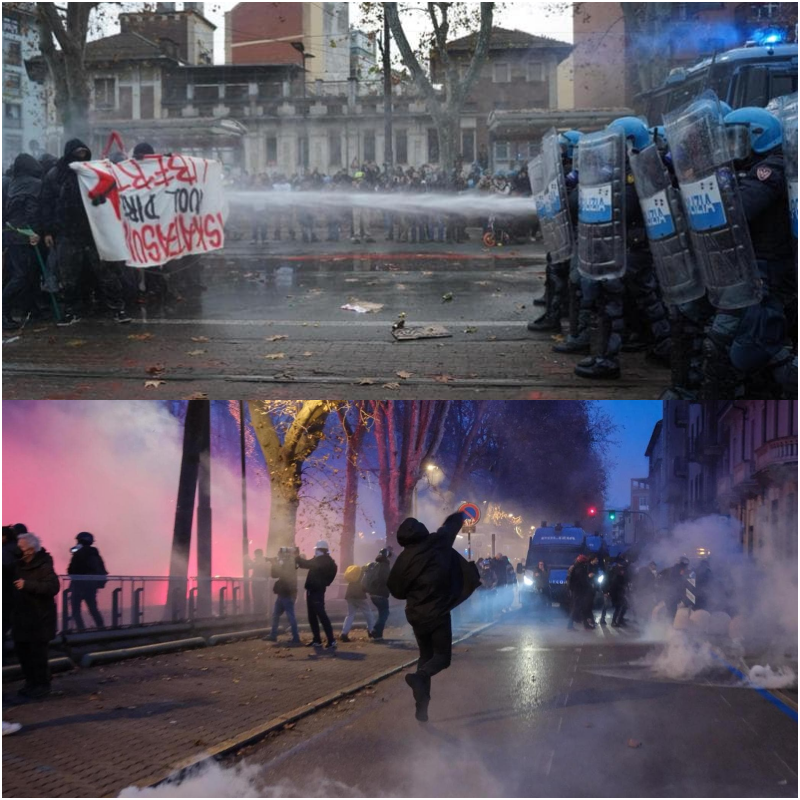 Guerriglia urbana a Torino: scontri violenti alla marcia pro Askatasuna, feriti, arresti e condanna bipartisan
